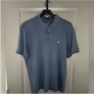 Rag & Bone Interlock Polo Shirt | Classic Navy Blue | Men's XL | Premium Cotton
